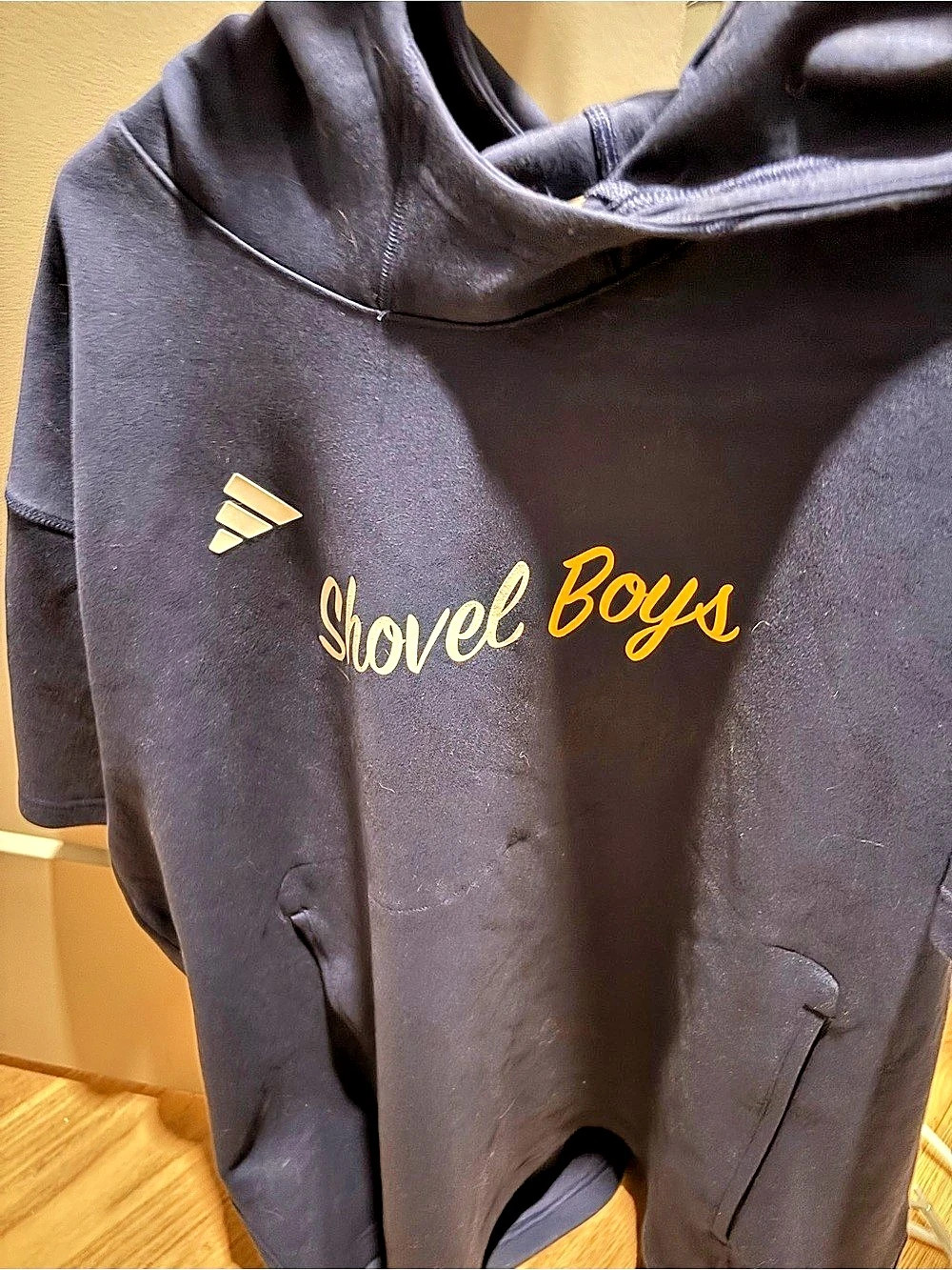 adidas Shovel Boys Blue Hoodie Size 12/14